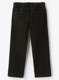 5-pocket stretch denim trousers - Nero