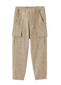 Herringbone cargo trousers - Caffe