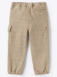 Herringbone cargo trousers - Caffe