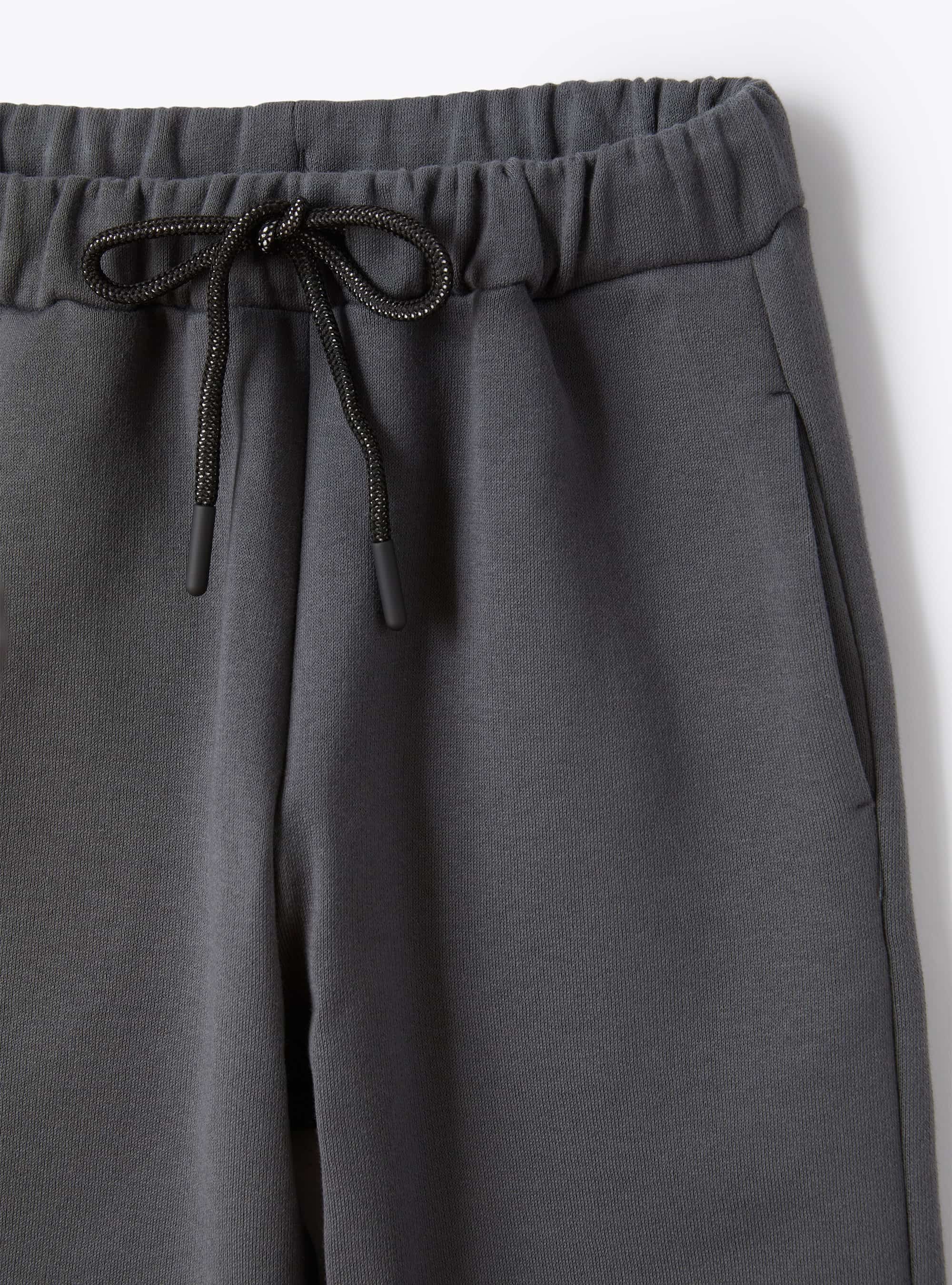 Brushed fleece jogging suit - Grigio Ardesia