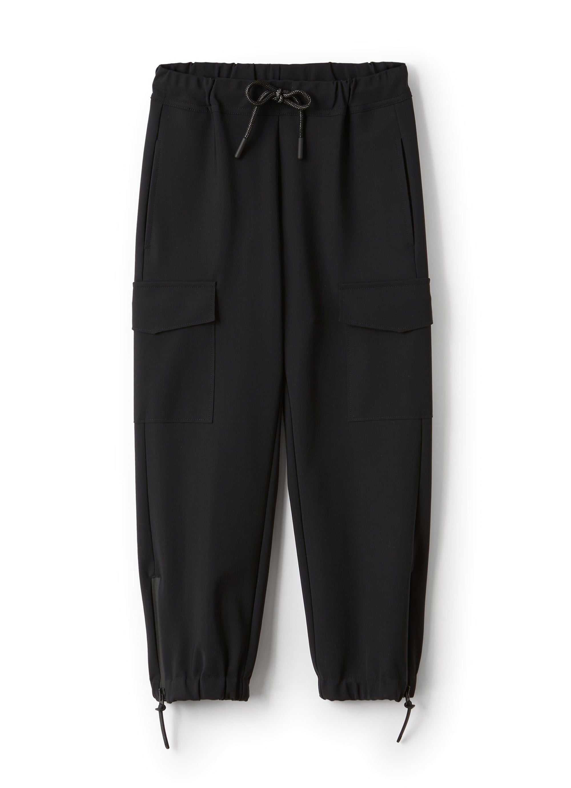 Sensitive fabric cargo trousers - Nero