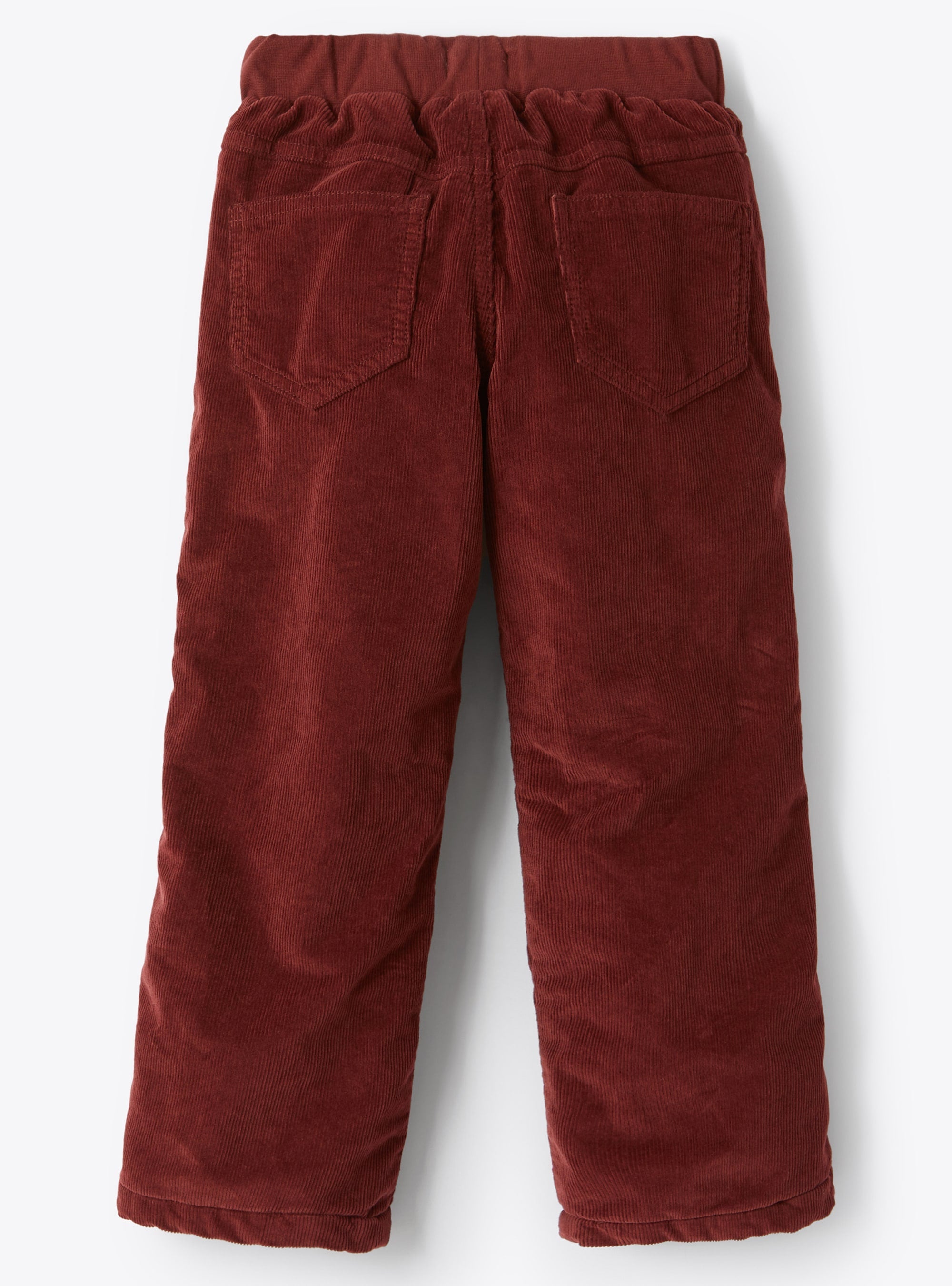 Quilted corduroy trousers - Burgundy