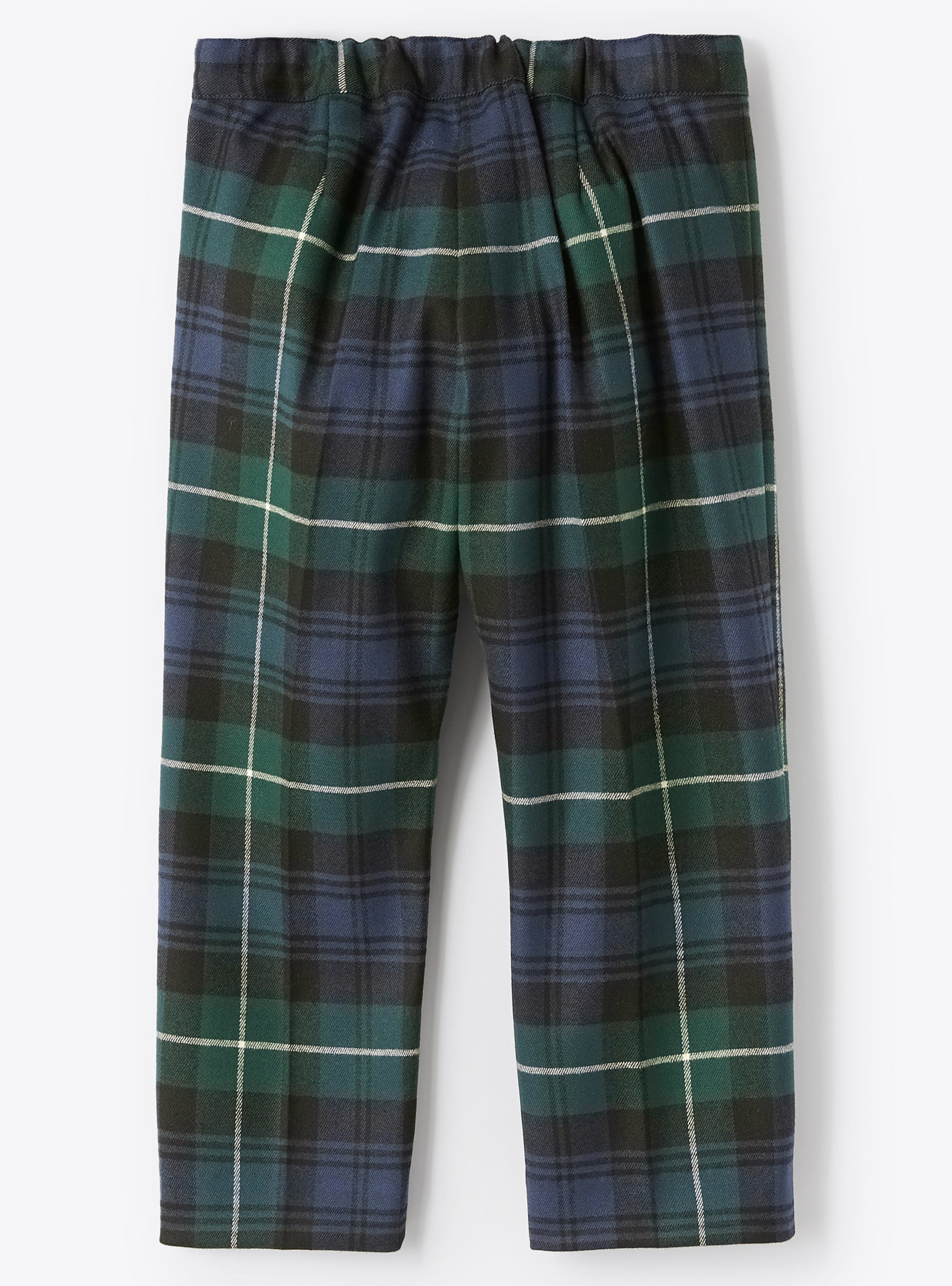 Tartan capri trousers - Blue Chiaro