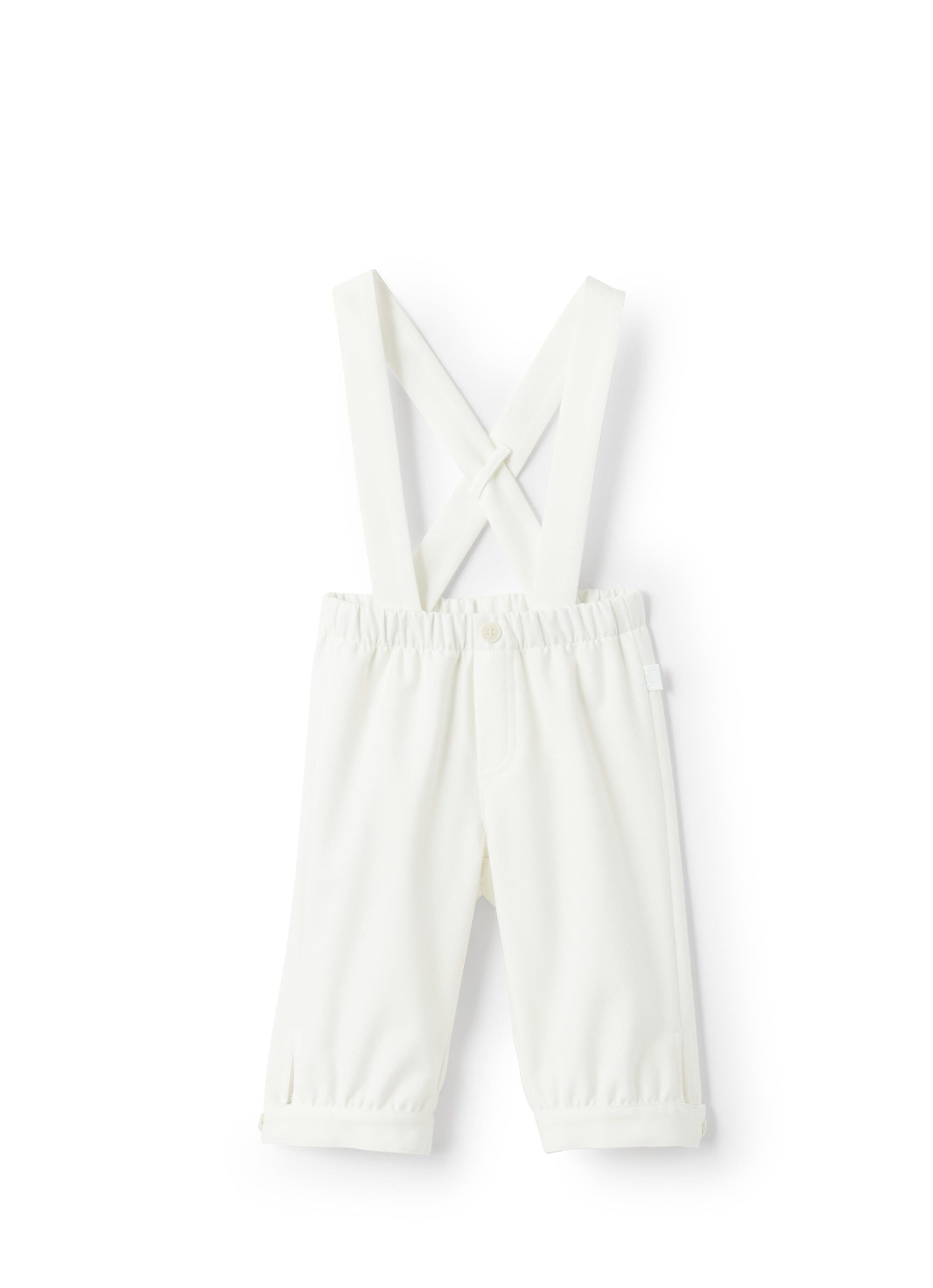 Overalls with removable braces - Milk