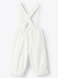 Overalls with removable braces - Milk