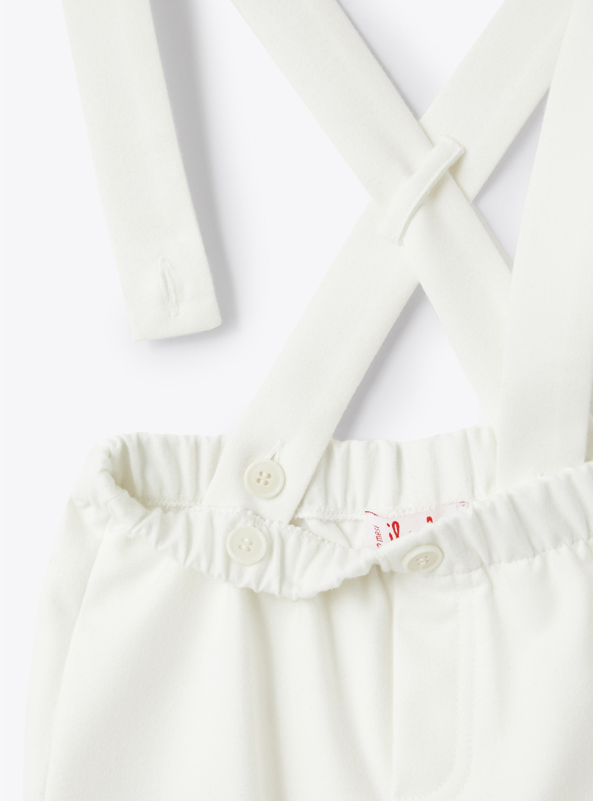 Overalls with removable braces - Milk