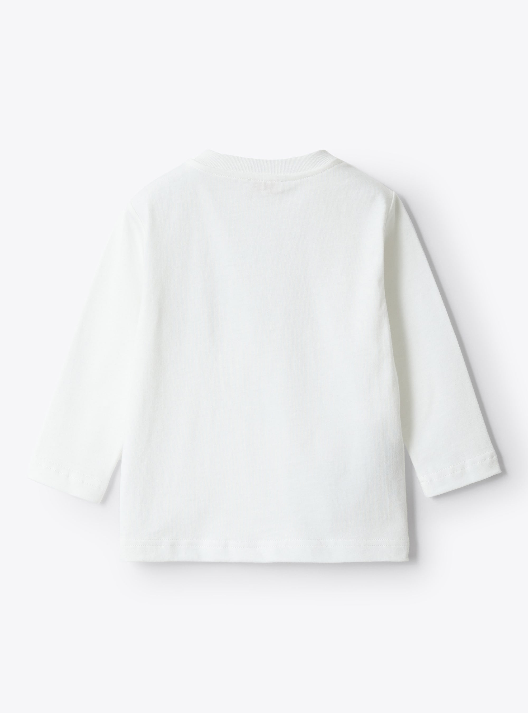 Long-sleeved walrus T-shirt - Milk & Beaver Brown