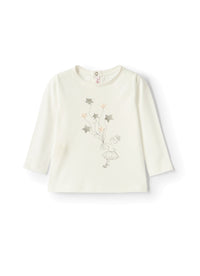 Long-sleeved ballerina T-shirt - Latte & Grigio