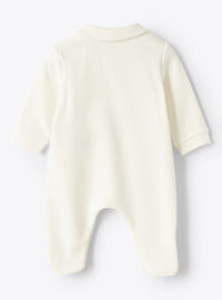 Embossed flower pyjamas - Latte
