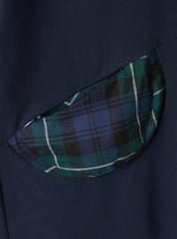 Fleece dress with hood and pockets - Blue Marino & Blue Royal
