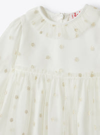 Spot tulle dress - Oro