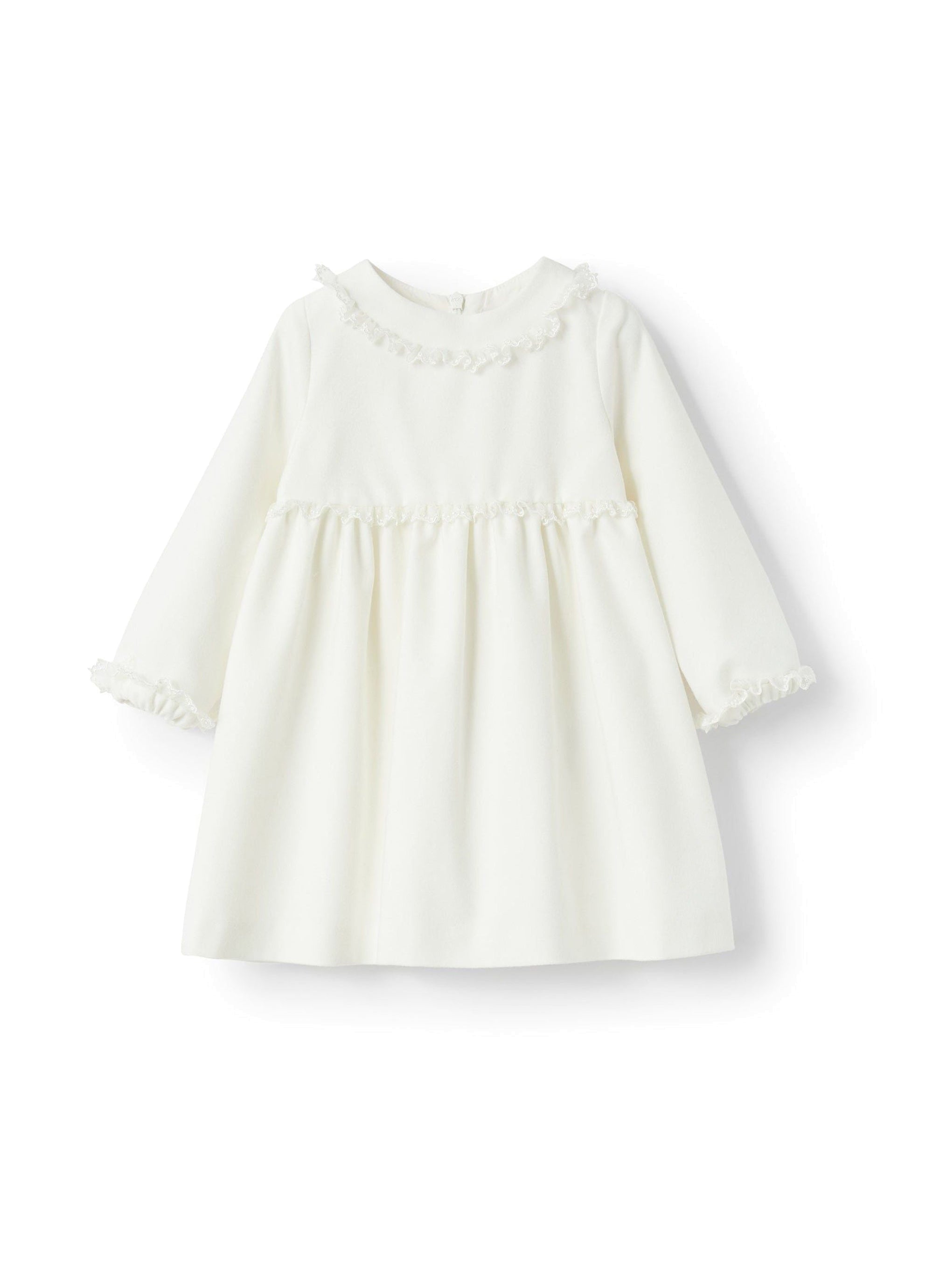 Dress with embroidery - Latte