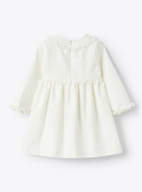 Dress with embroidery - Latte