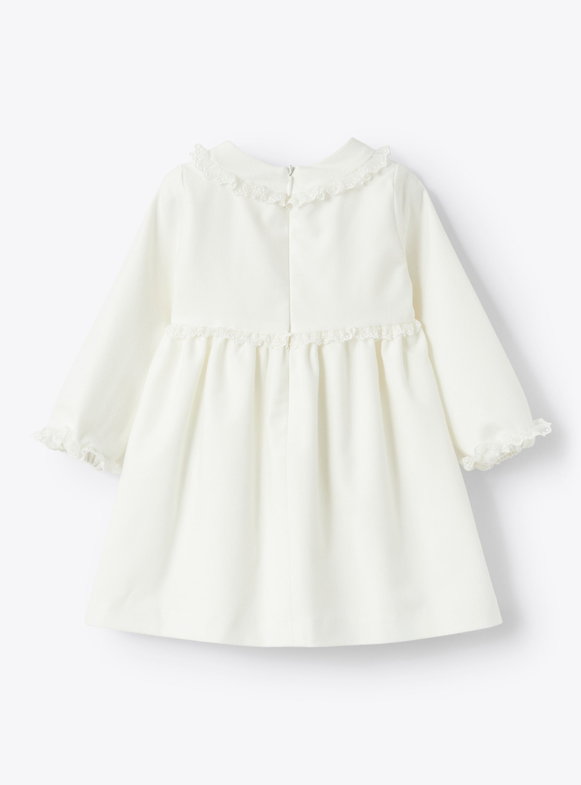 Dress with embroidery - Latte