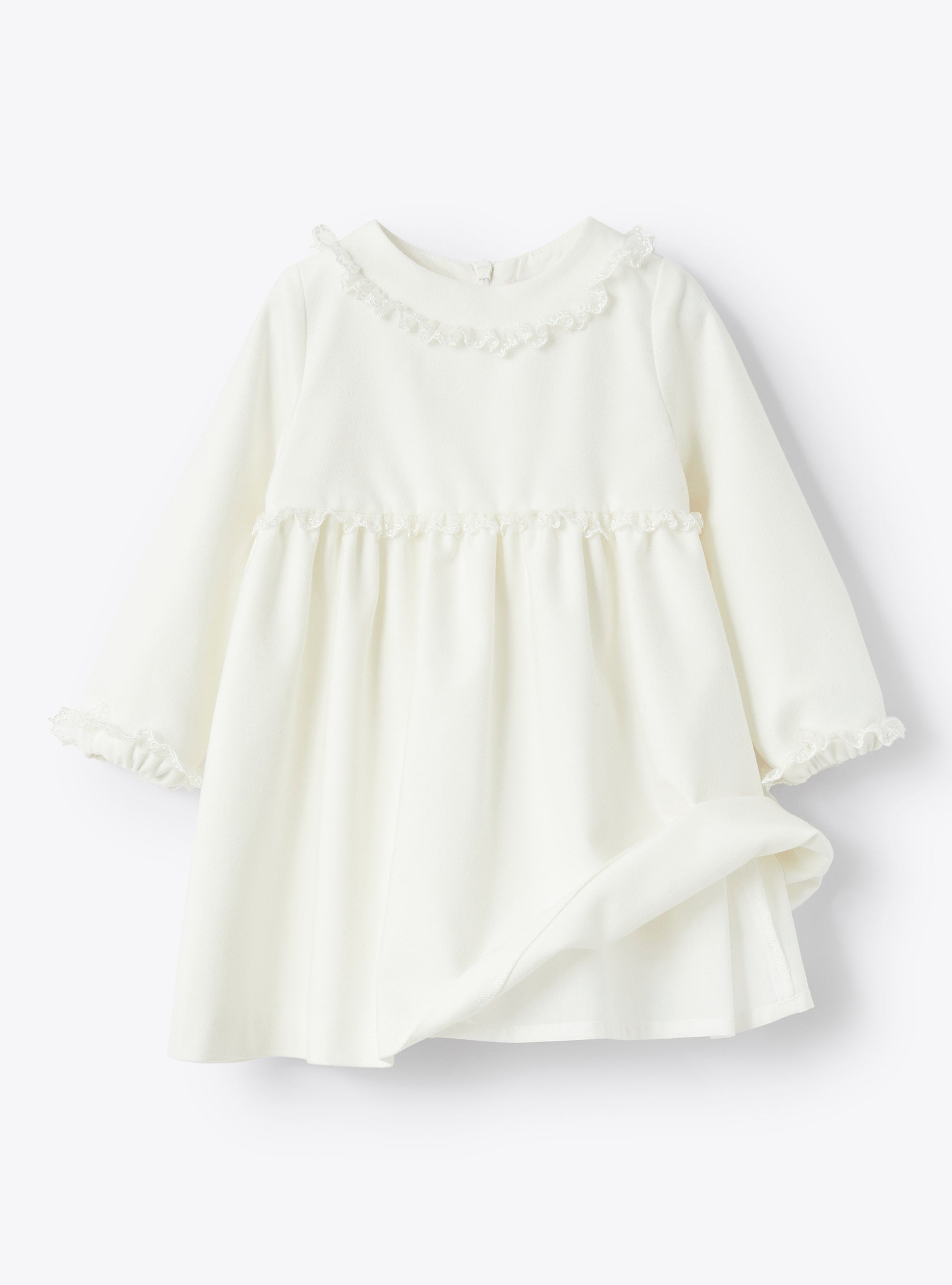 Dress with embroidery - Latte