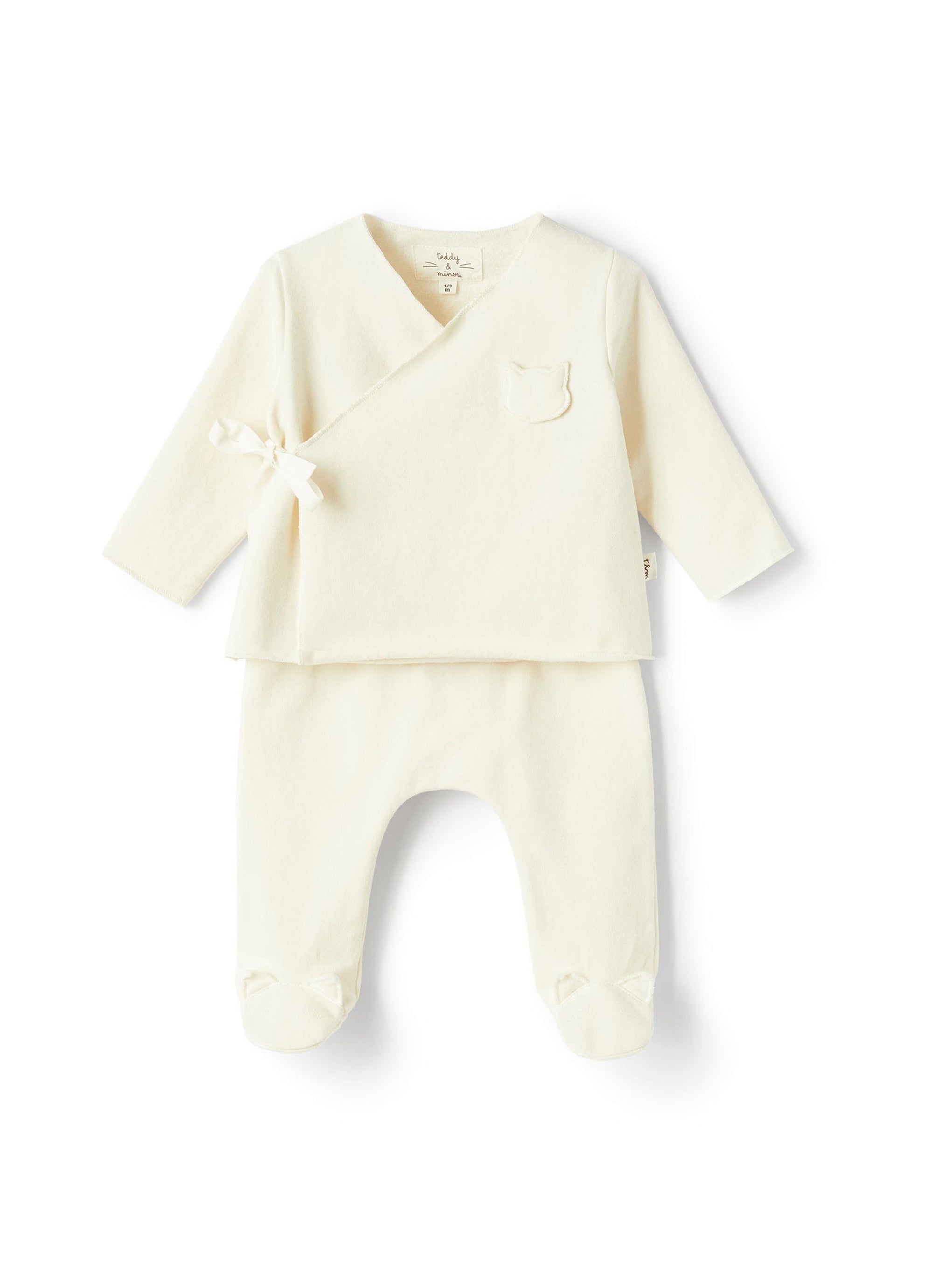 Plush two-piece set - Cream
