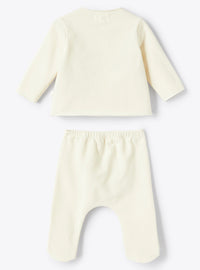 Plush two-piece set - Cream