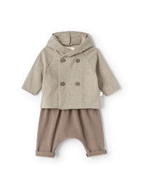 Striped jacket and shorts - Cacao & Cacao
