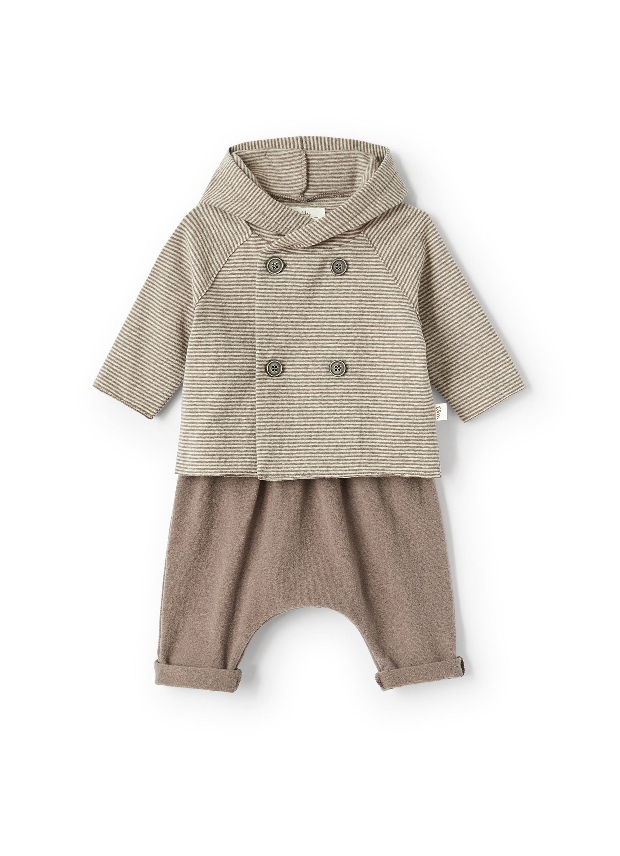 Striped jacket and shorts - Cacao & Cacao