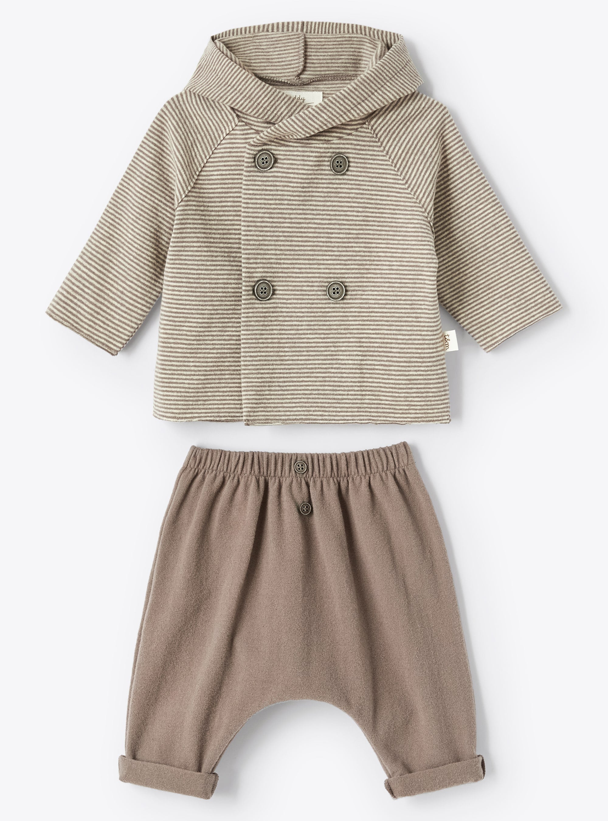 Striped jacket and shorts - Cacao & Cacao