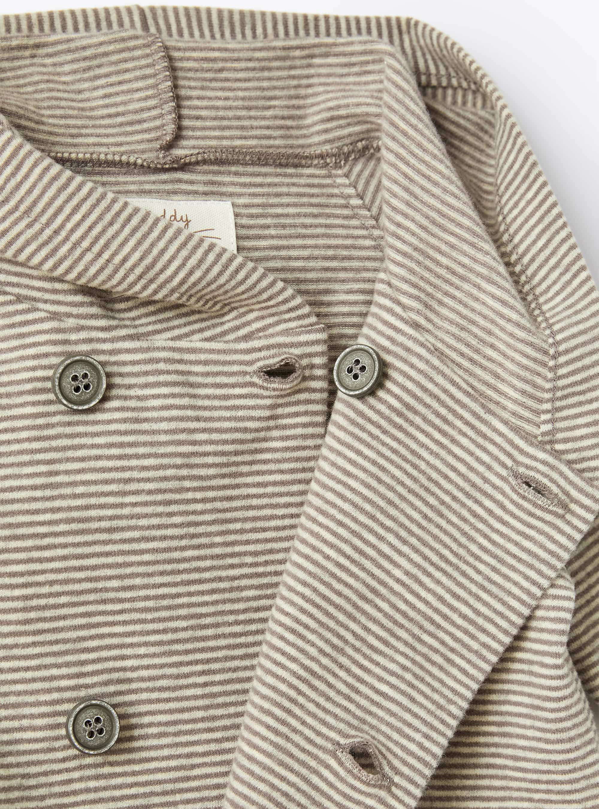 Striped jacket and shorts - Cacao & Cacao