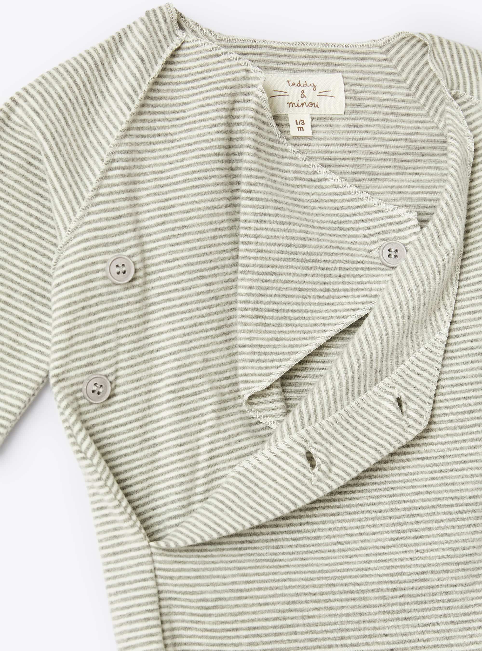 Striped button pyjamas - Panna