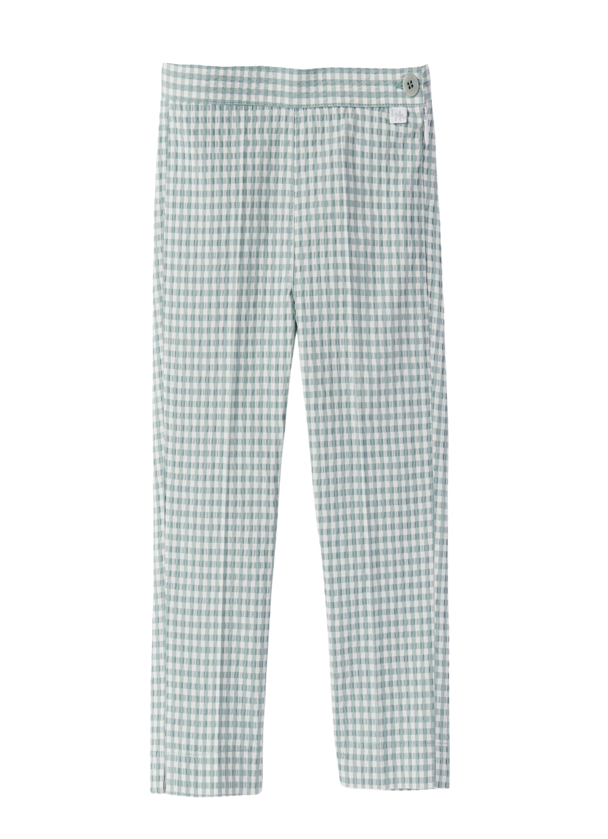 Straight-leg gingham trousers - Lichene