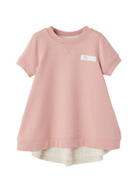 Short-sleeved fleece dress - Himalaya