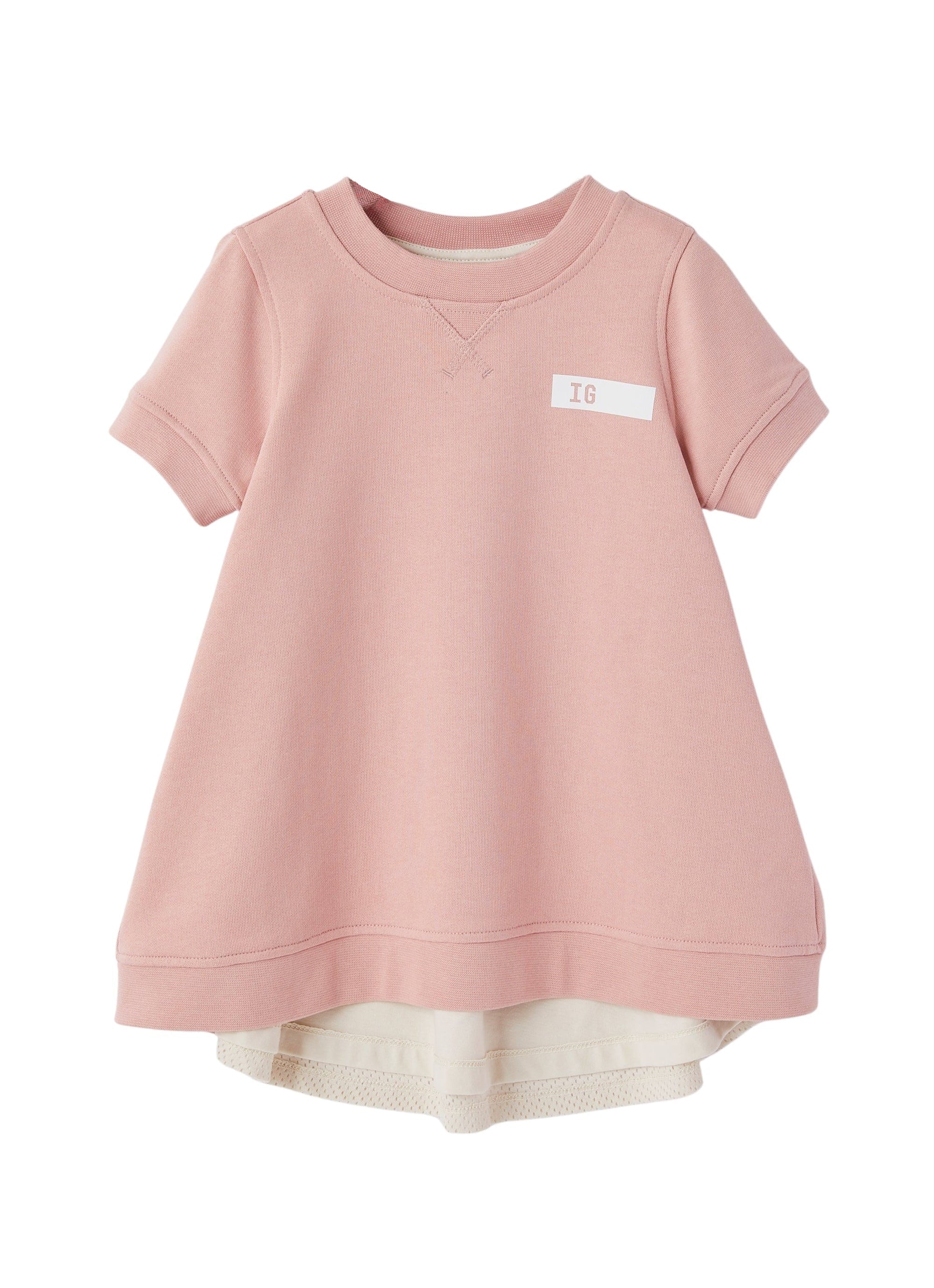 Short-sleeved fleece dress - Himalaya