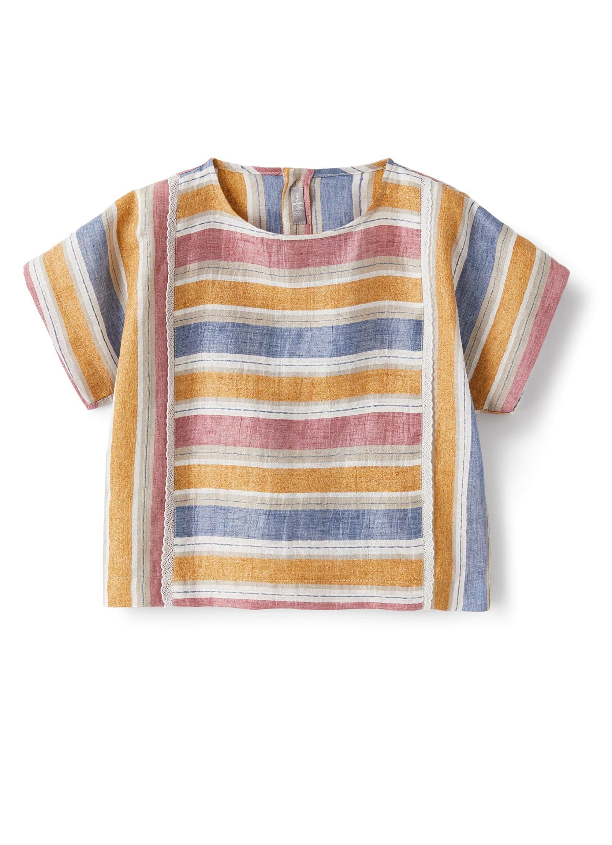 Linen striped shirt - Amber Color