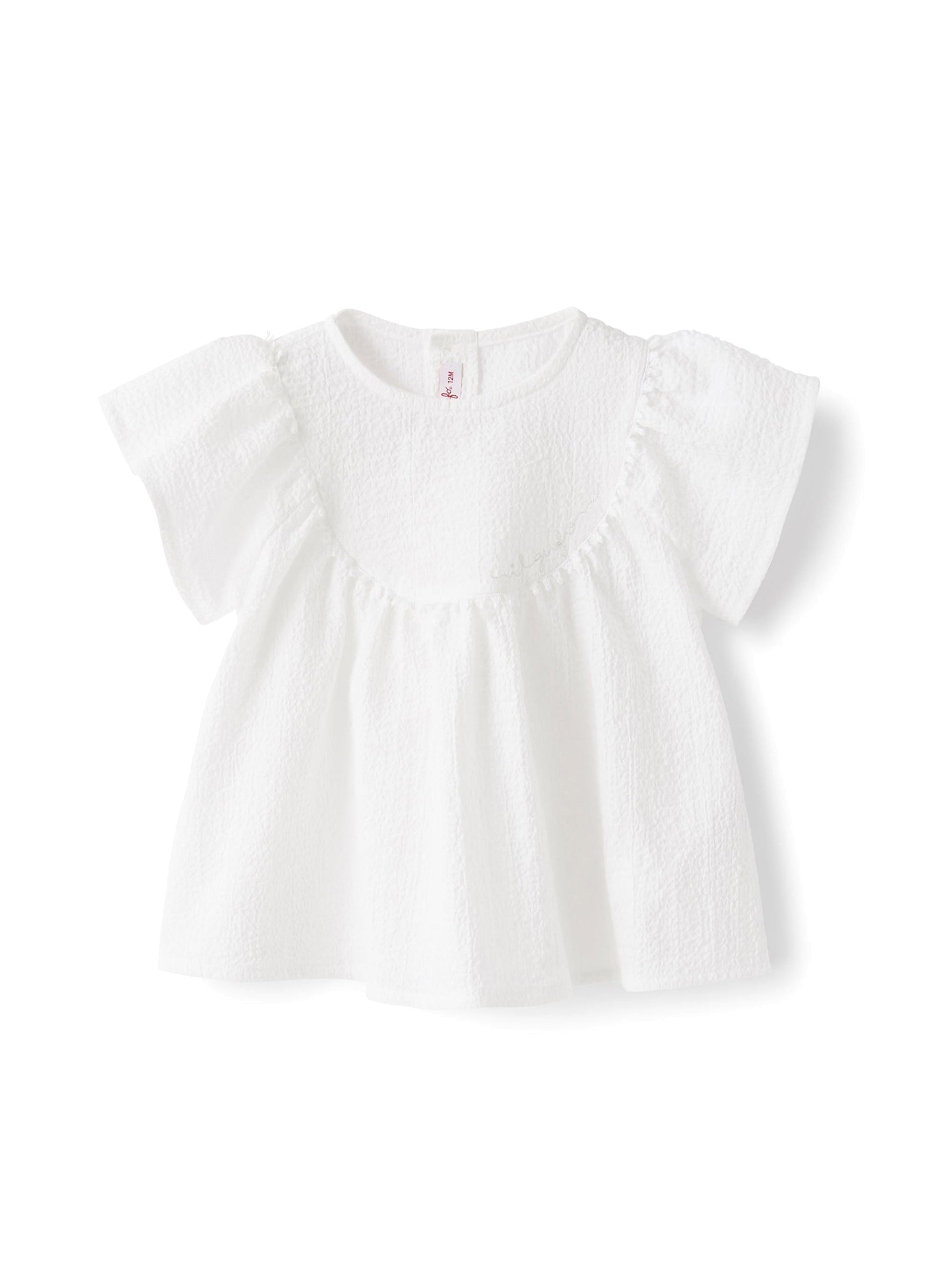 Textured top - Snow White
