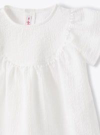 Textured top - Snow White
