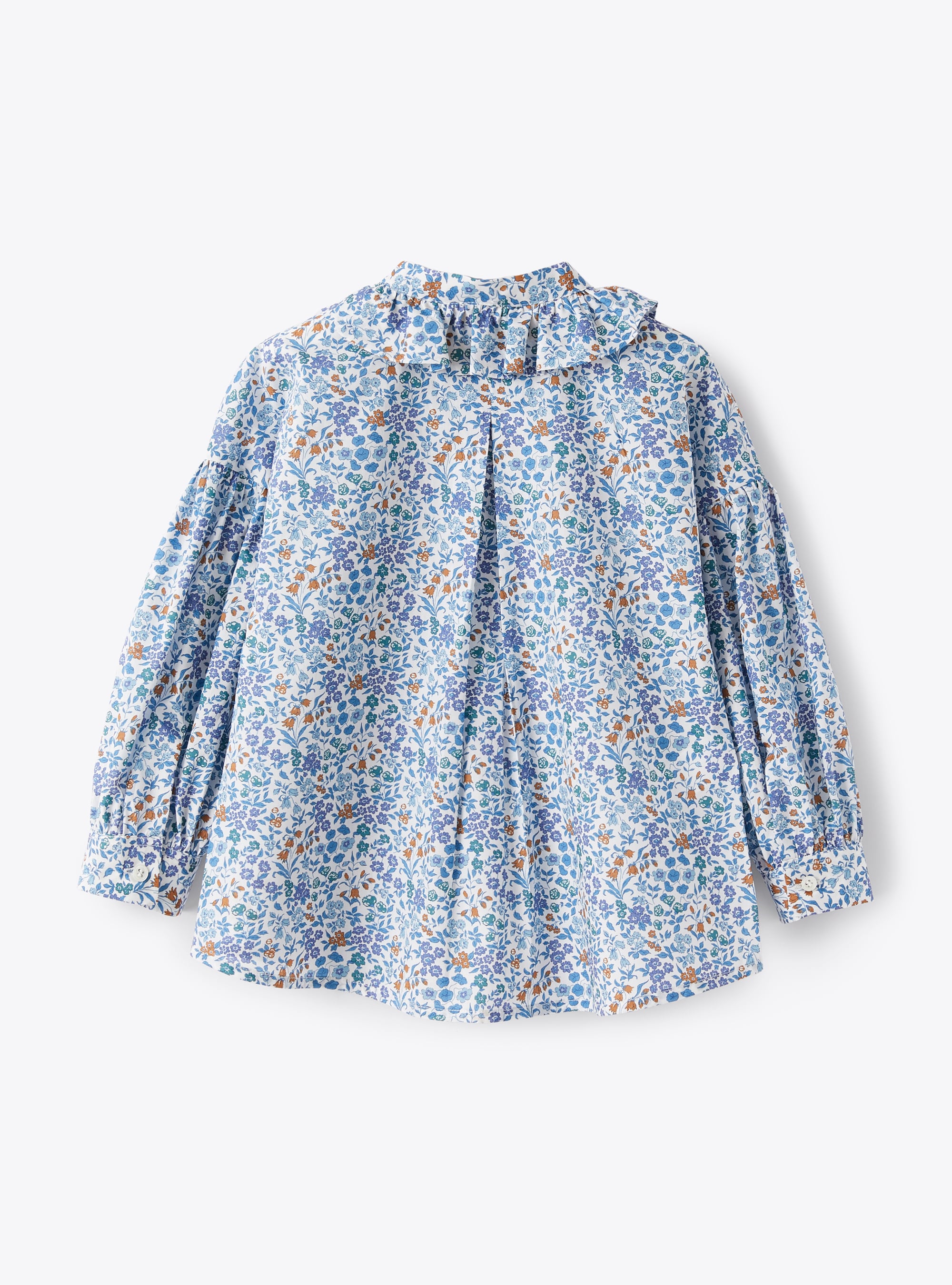 Long-sleeved flared shirt - Light Blue