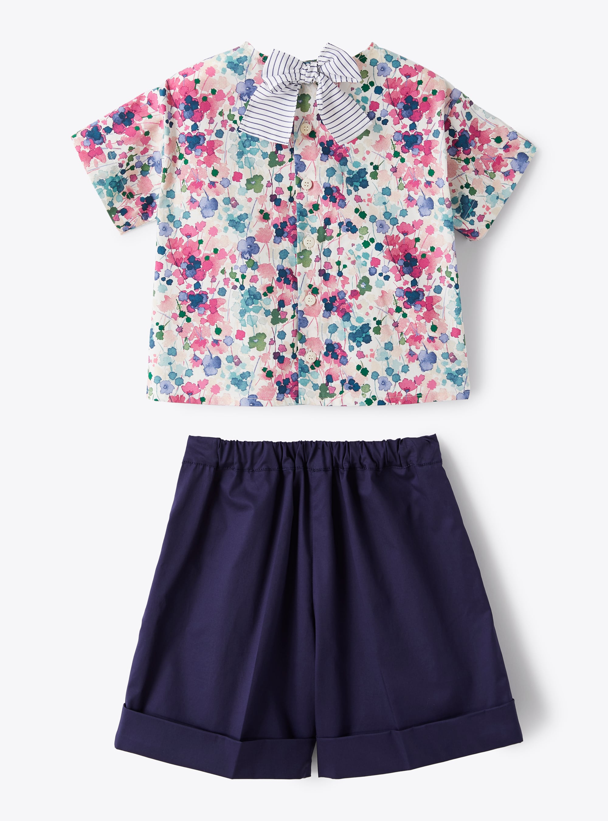 Two-piece set with Bermuda shorts - Cyclamen Pink