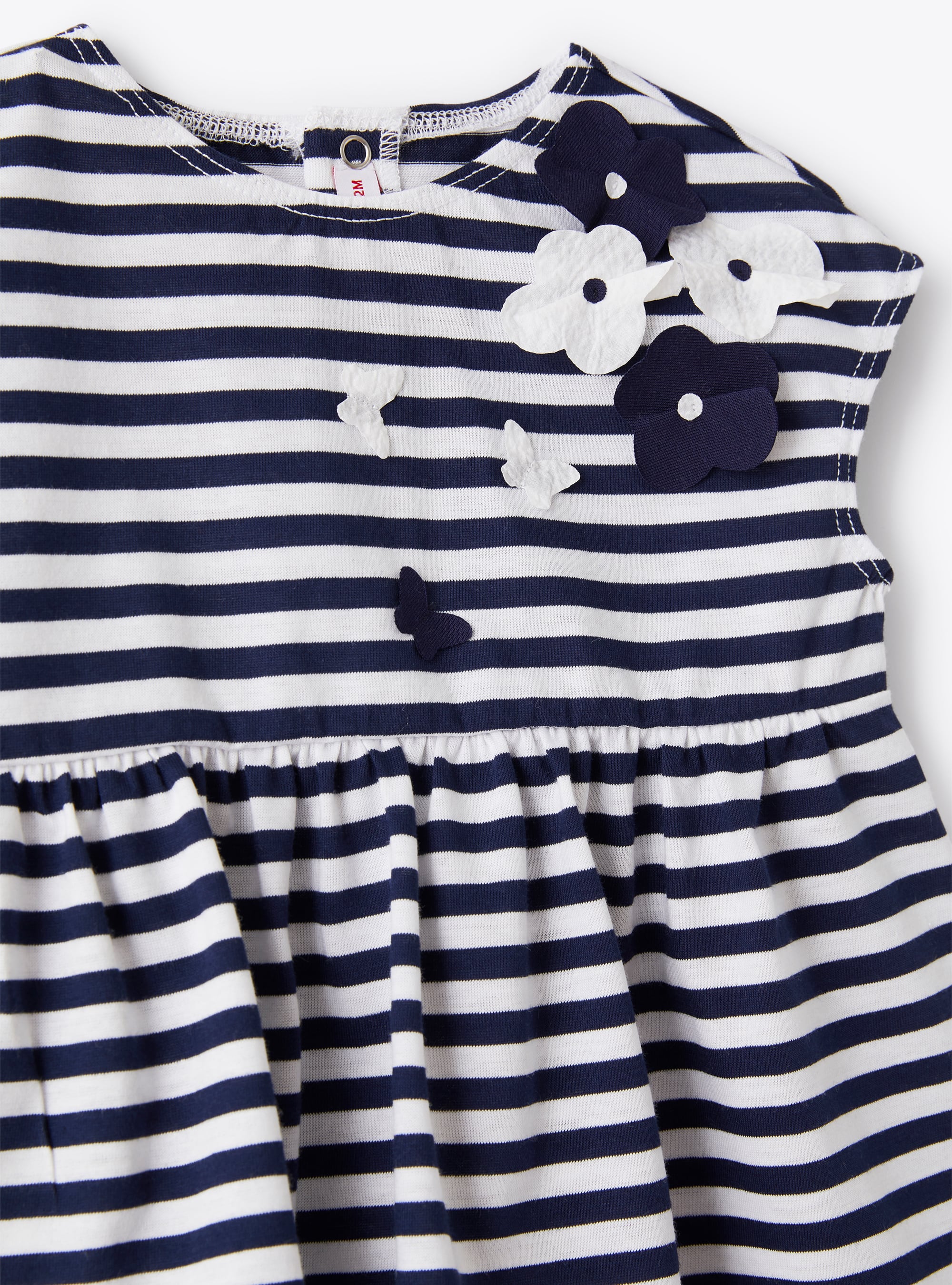 Striped two-piece set - Blue & White