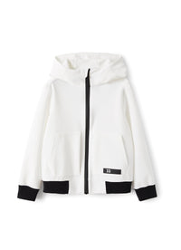 Hooded tracksuit jacket - Milk