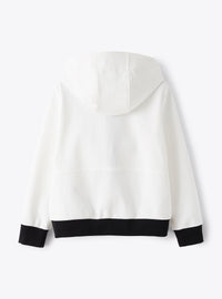 Hooded tracksuit jacket - Milk