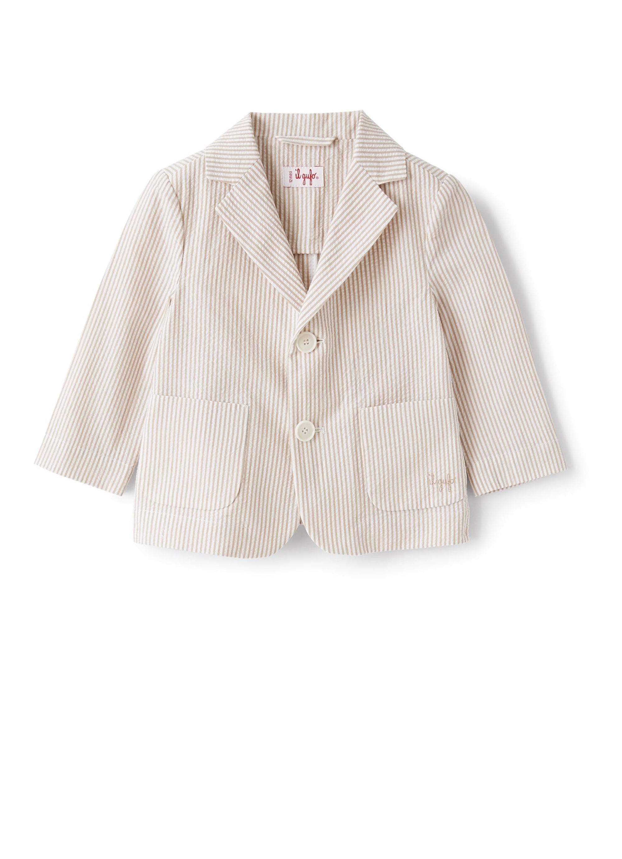 Crepe blazer - Dark Beige