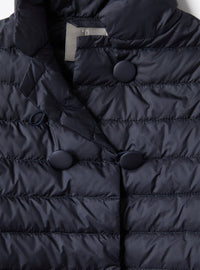 Double-breasted padded jacket - Blue