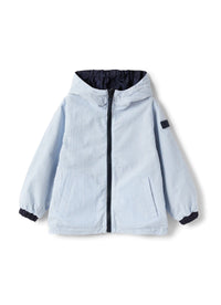 Reversible crepe jacket - Light Blue
