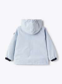 Reversible crepe jacket - Light Blue
