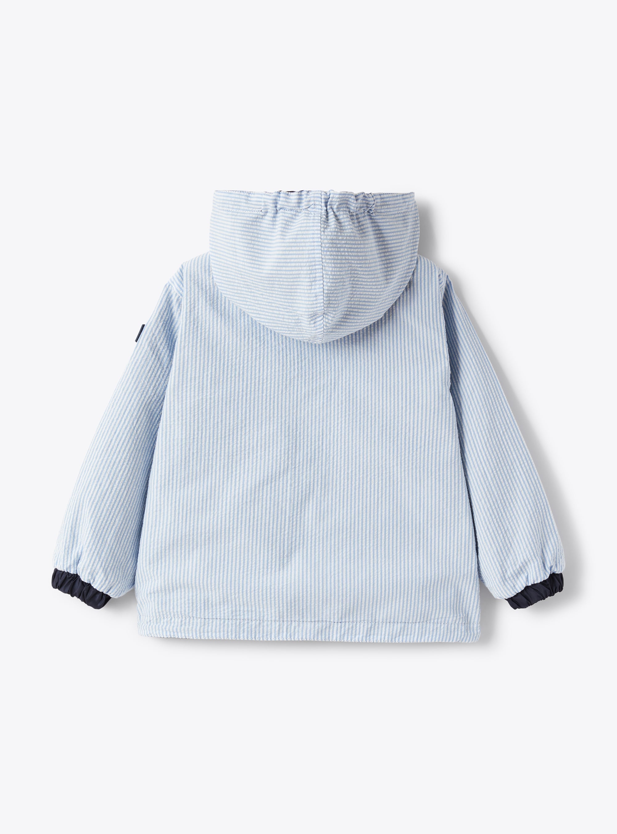 Reversible crepe jacket - Light Blue