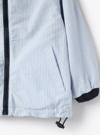 Reversible crepe jacket - Light Blue