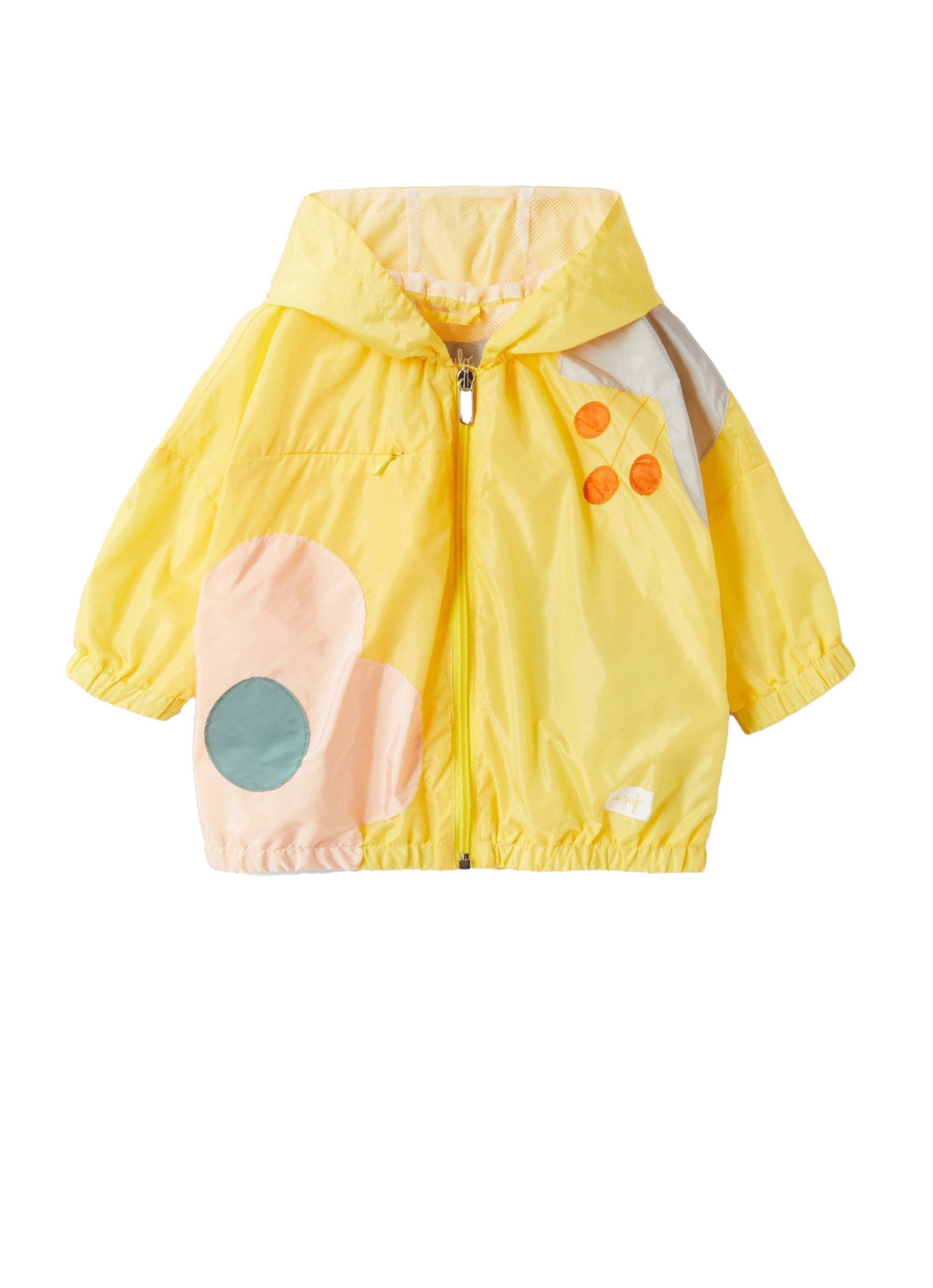 Windproof hooded jacket - Chick Yellow & Quartz Pink