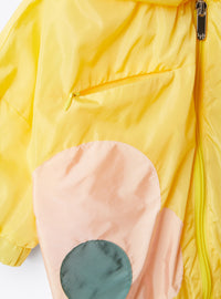 Windproof hooded jacket - Chick Yellow & Quartz Pink