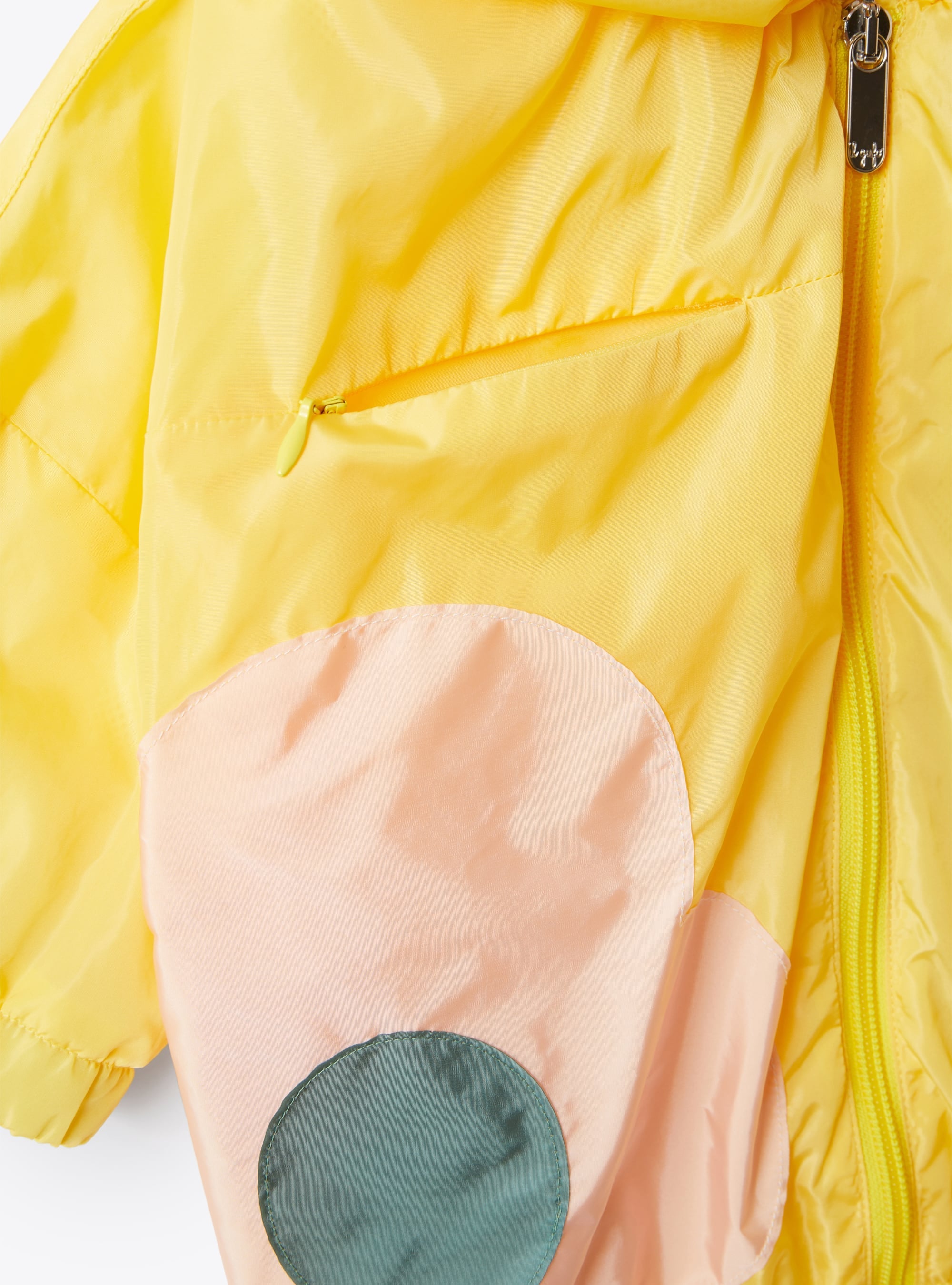 Windproof hooded jacket - Chick Yellow & Quartz Pink