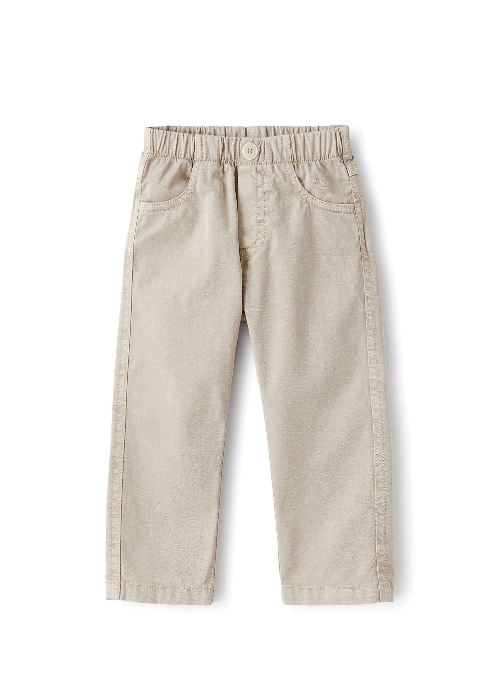 Zip fly trousers - Sand