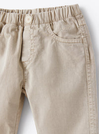 Zip fly trousers - Sand