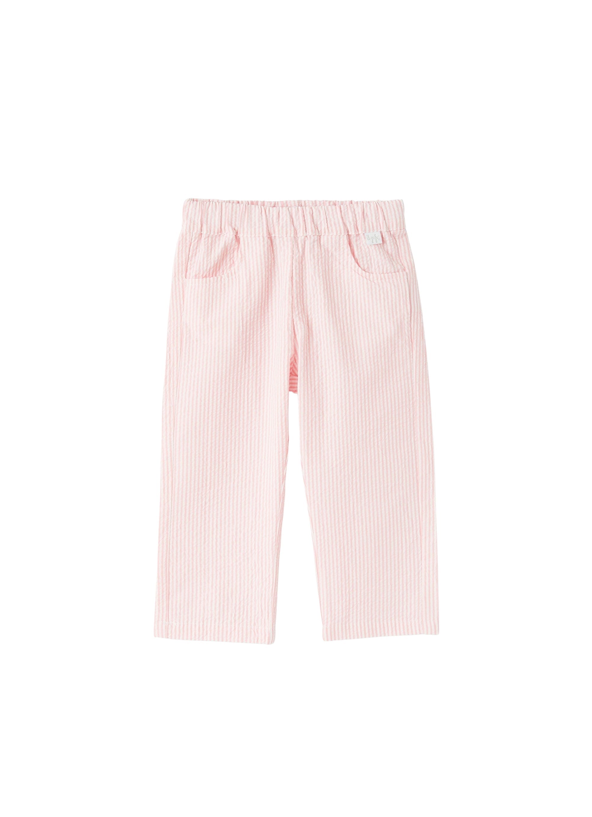 Regular crepon trousers - Pink