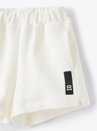 Fleece shorts - Milk